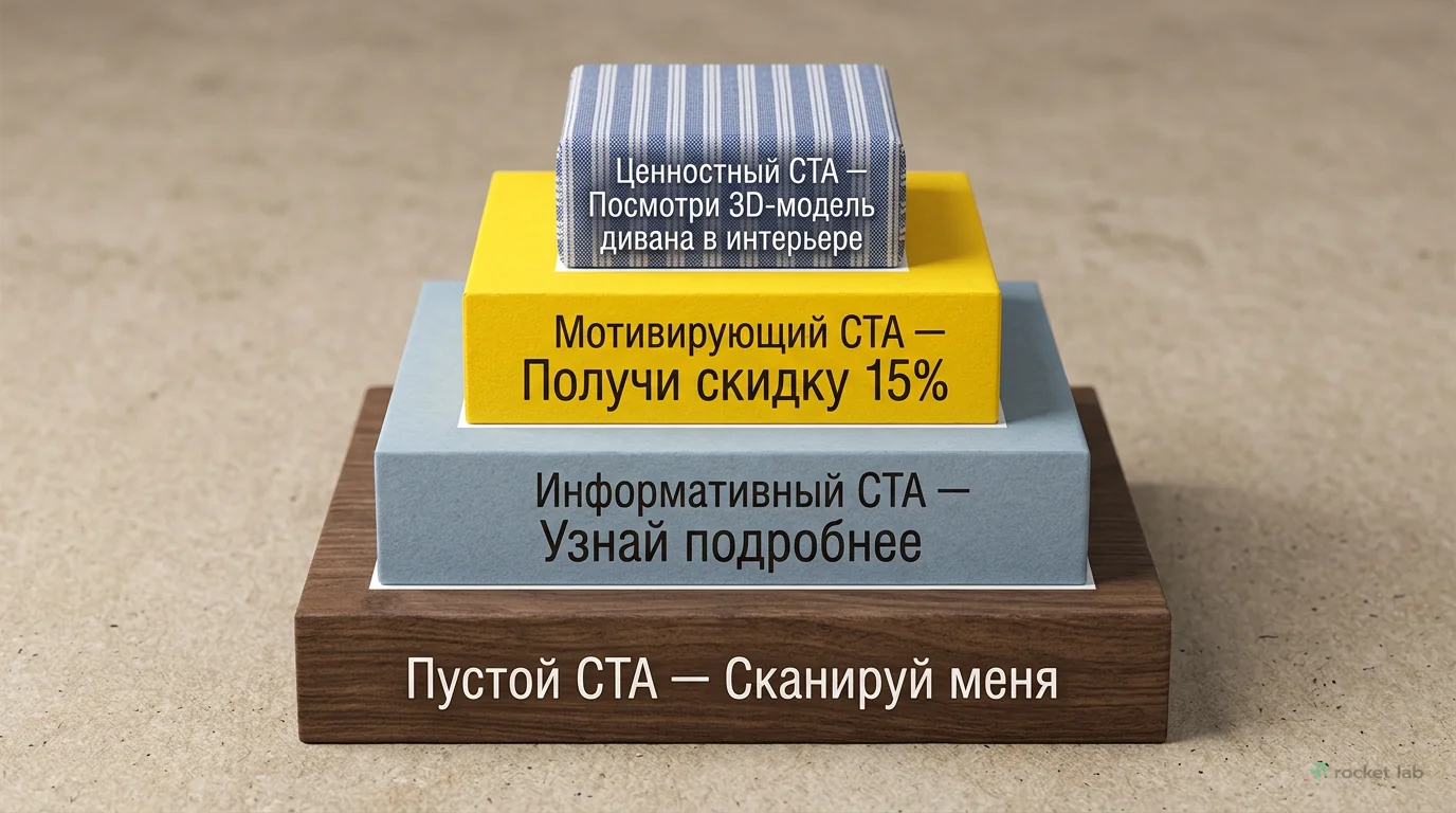 Иерархия эффективности призывов к действию (CTA) для QR-кодов