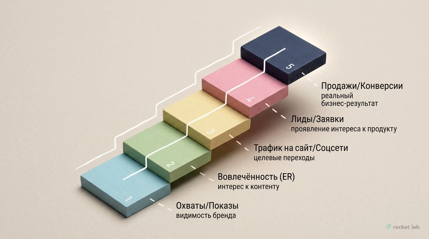 Иерархия метрик эффективности кампаний