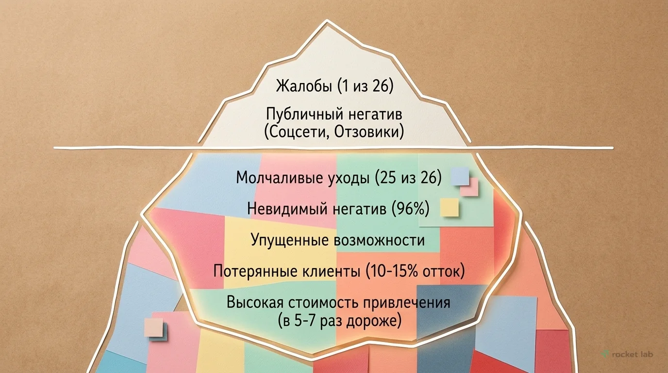 Игнорирование отзывов: айсберг проблем