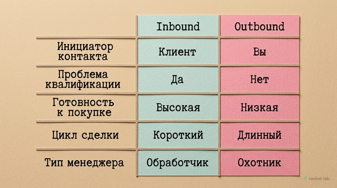 Inbound vs Outbound лидогенерация