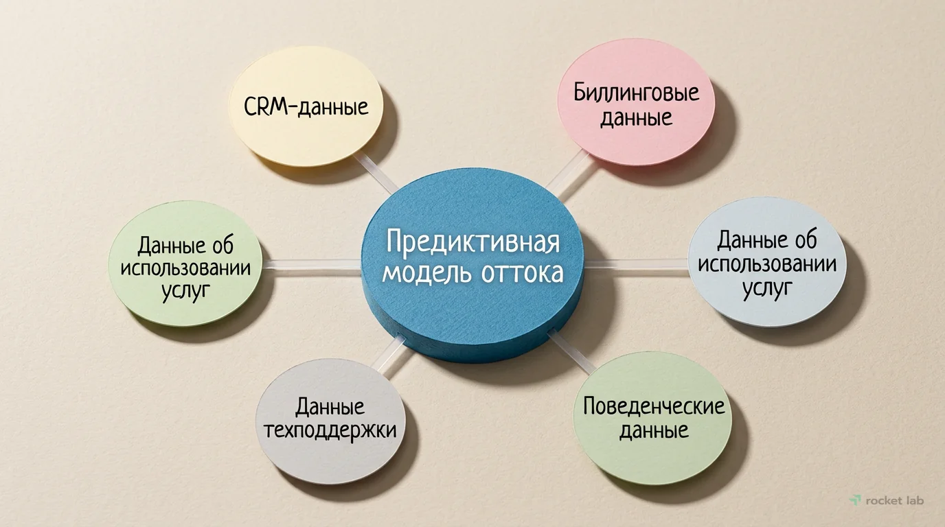 Источники данных для предиктивной аналитики оттока
