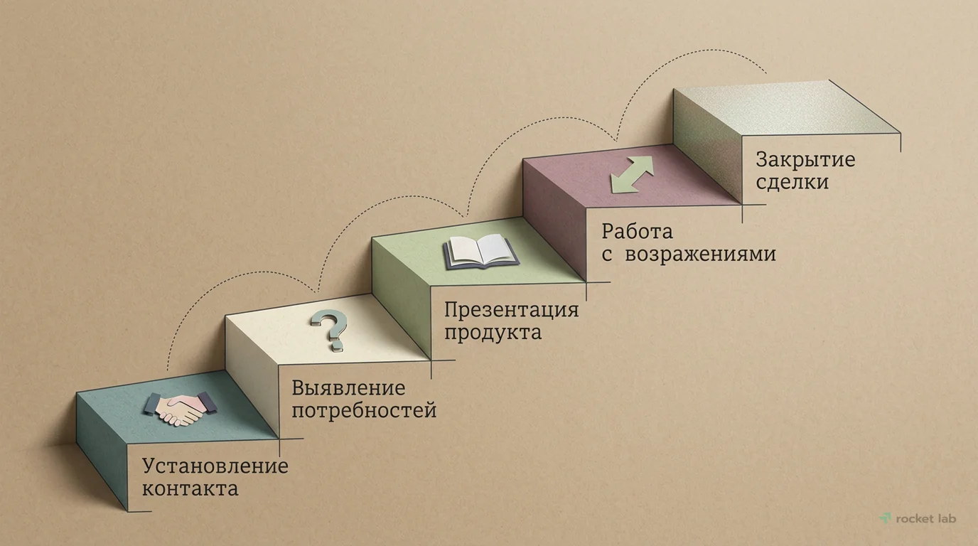 Классическая пятиступенчатая модель продаж
