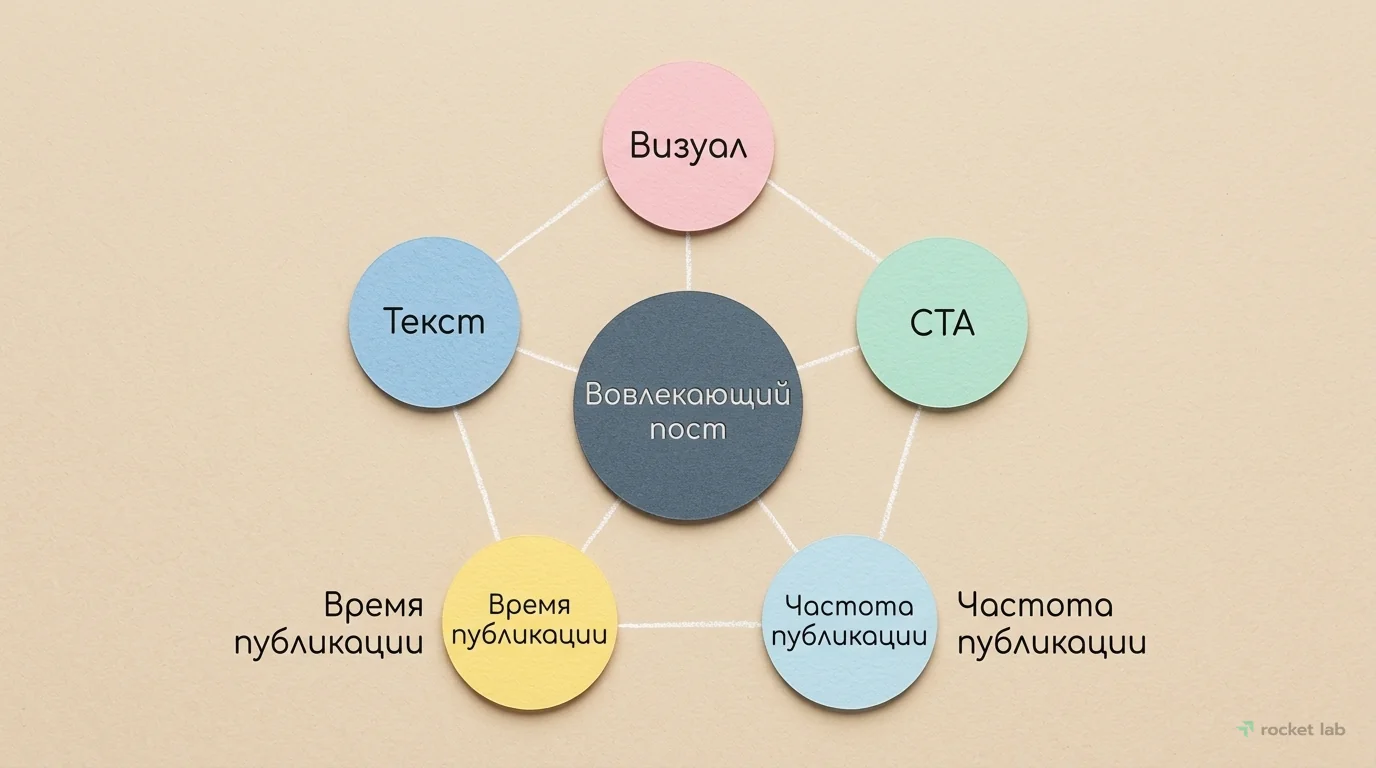 Ключевые элементы вовлекающего поста