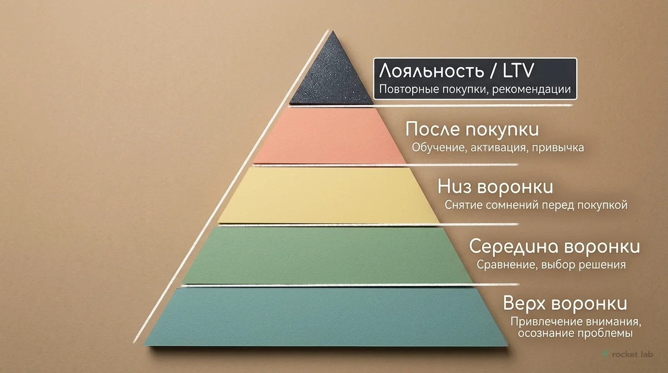 Контентная воронка для роста LTV