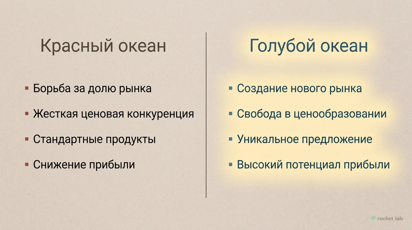 Красный VS Голубой океан