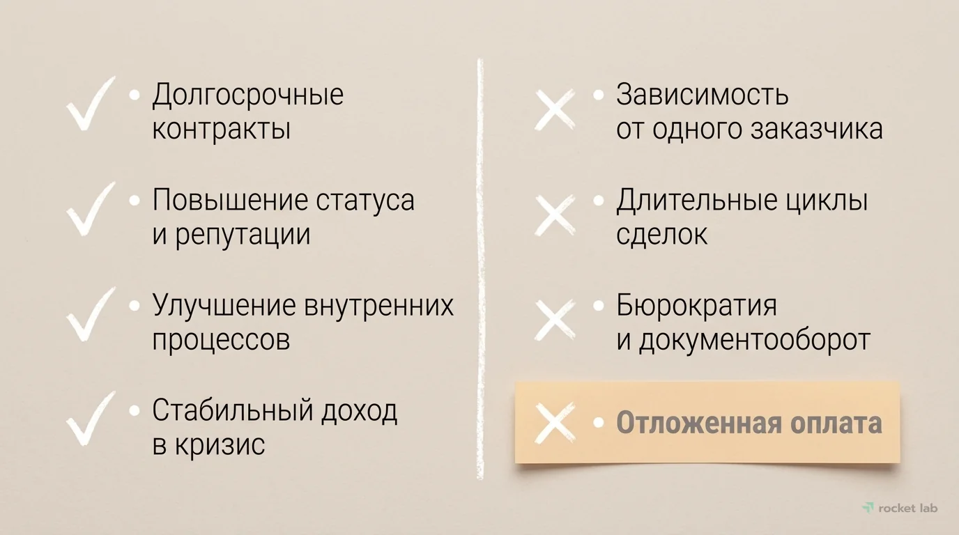 Крупные клиенты: преимущества и риски