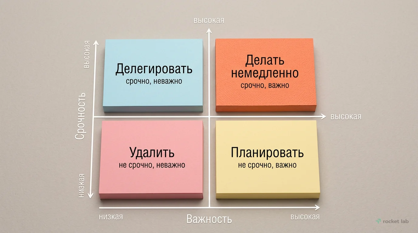 Матрица Эйзенхауэра для приоритизации задач