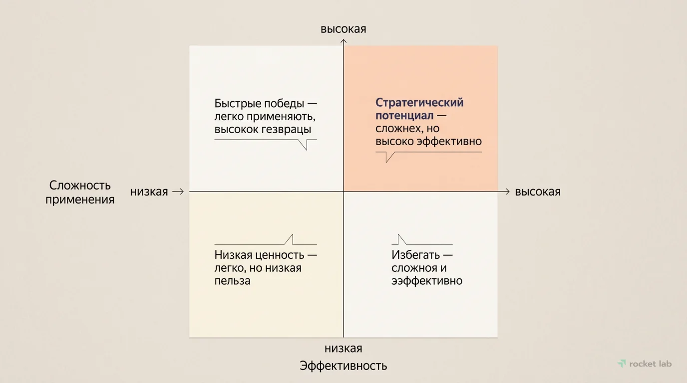 Матрица выбора методов сегментации
