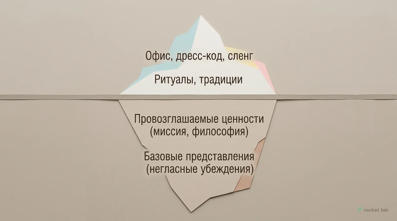 Модель «айсберга» Эдгара Шейна