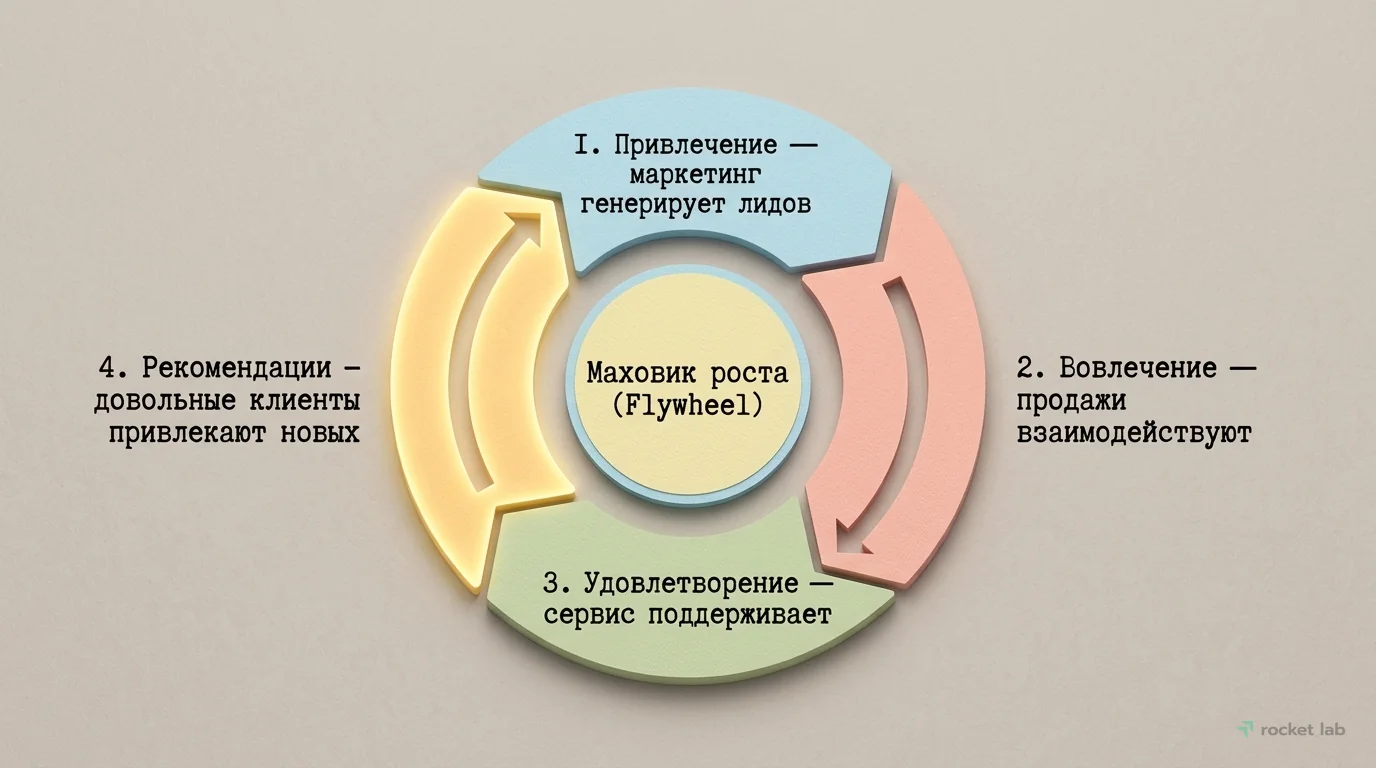 Модель маховика (Flywheel) в B2B