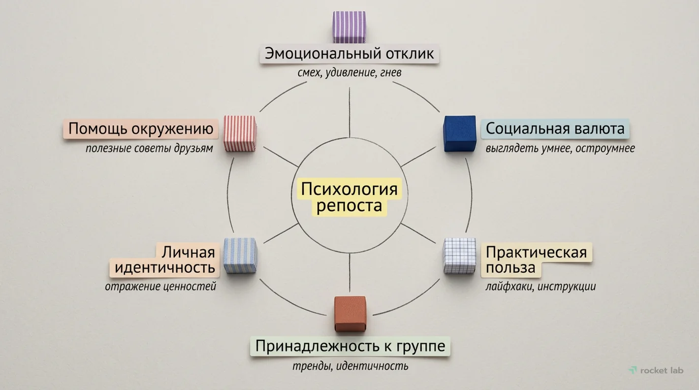 Мотивация репостов: почему люди делятся контентом