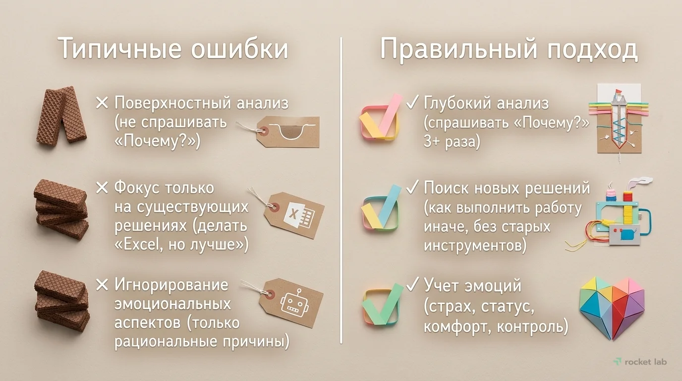 Ошибки и правильный подход в EMT