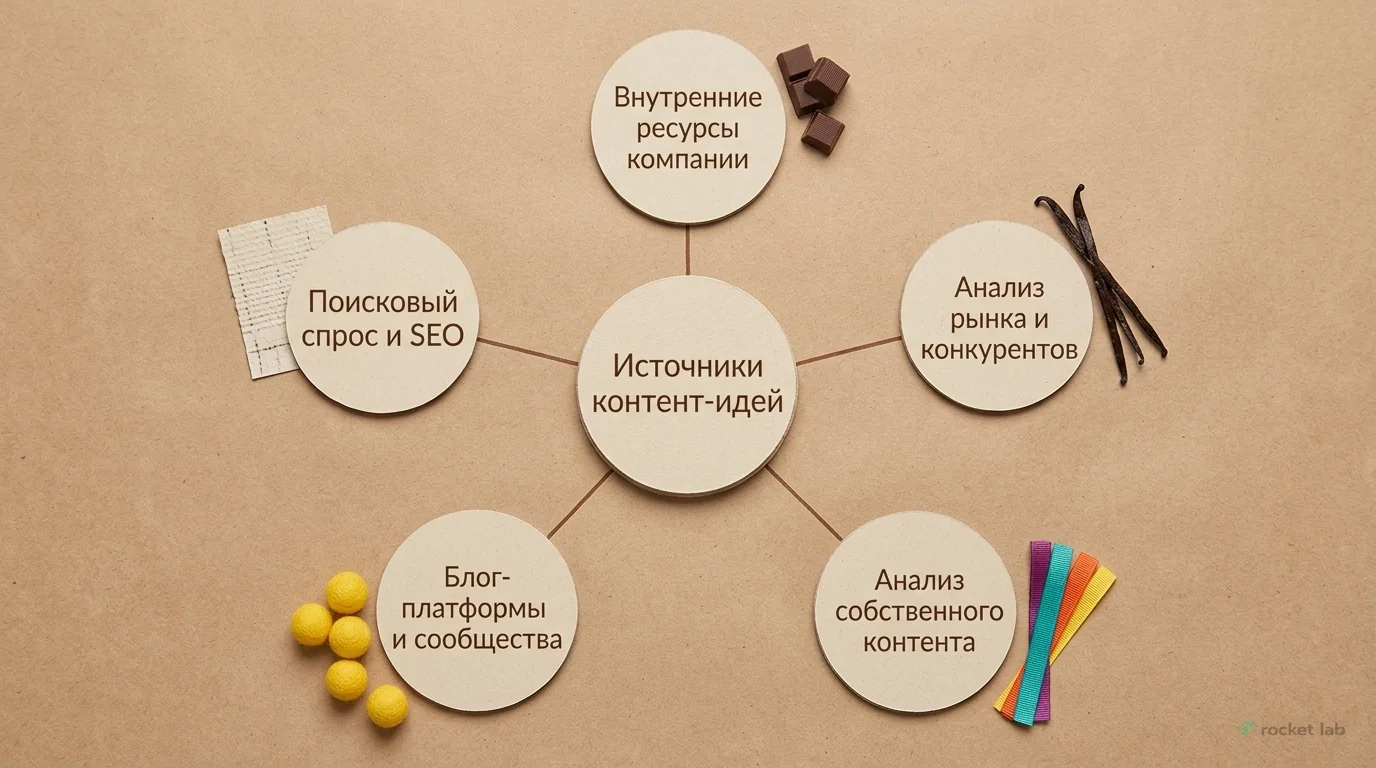 Основные источники генерации контент-идей