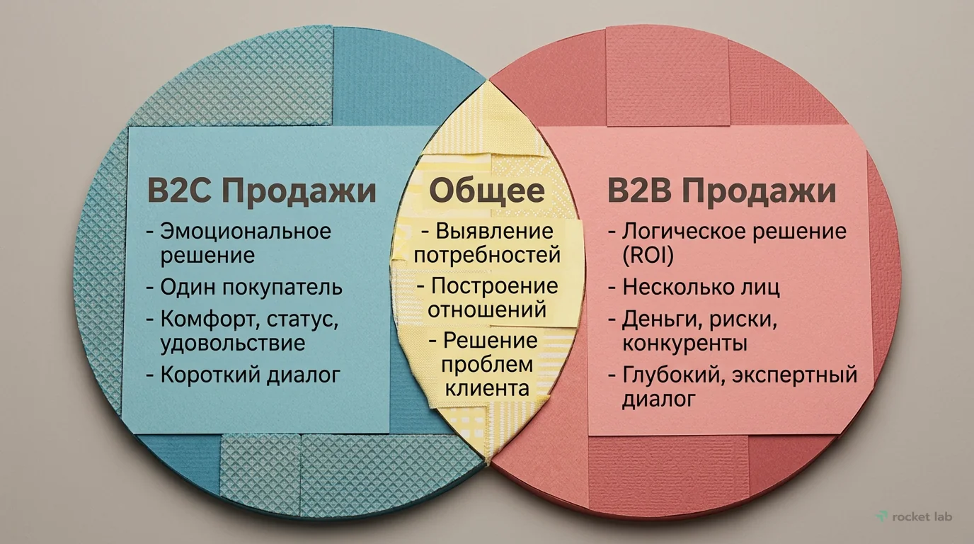 Отличия B2B и B2C продаж в выявлении потребностей
