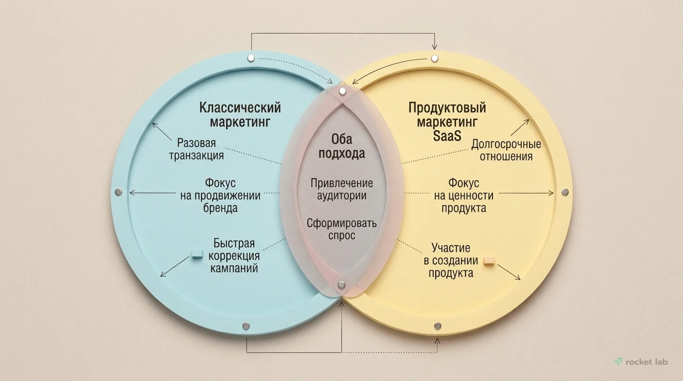 Отличия продуктового маркетинга SaaS от классического
