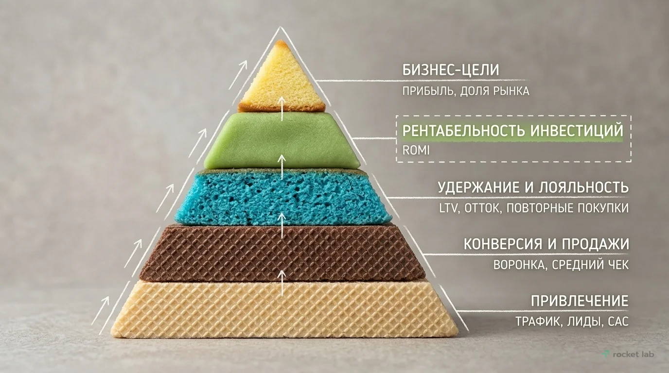 Пирамида маркетинговых метрик