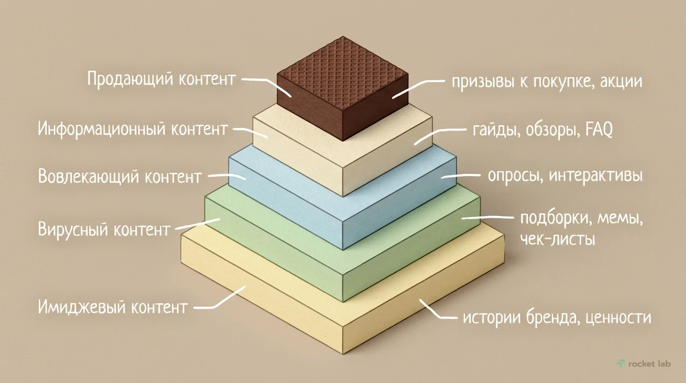 Пирамида типов контента в e-commerce