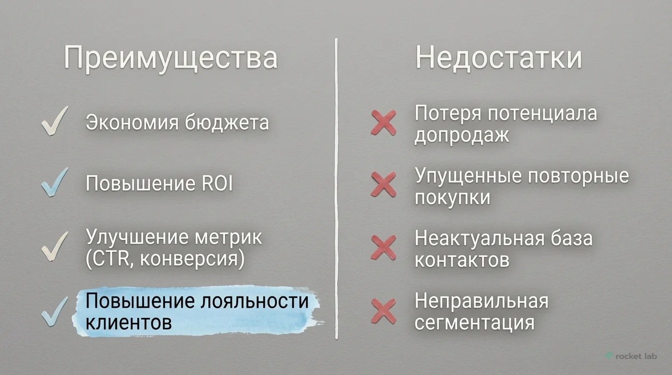 Плюсы и минусы исключения клиентов из рекламы