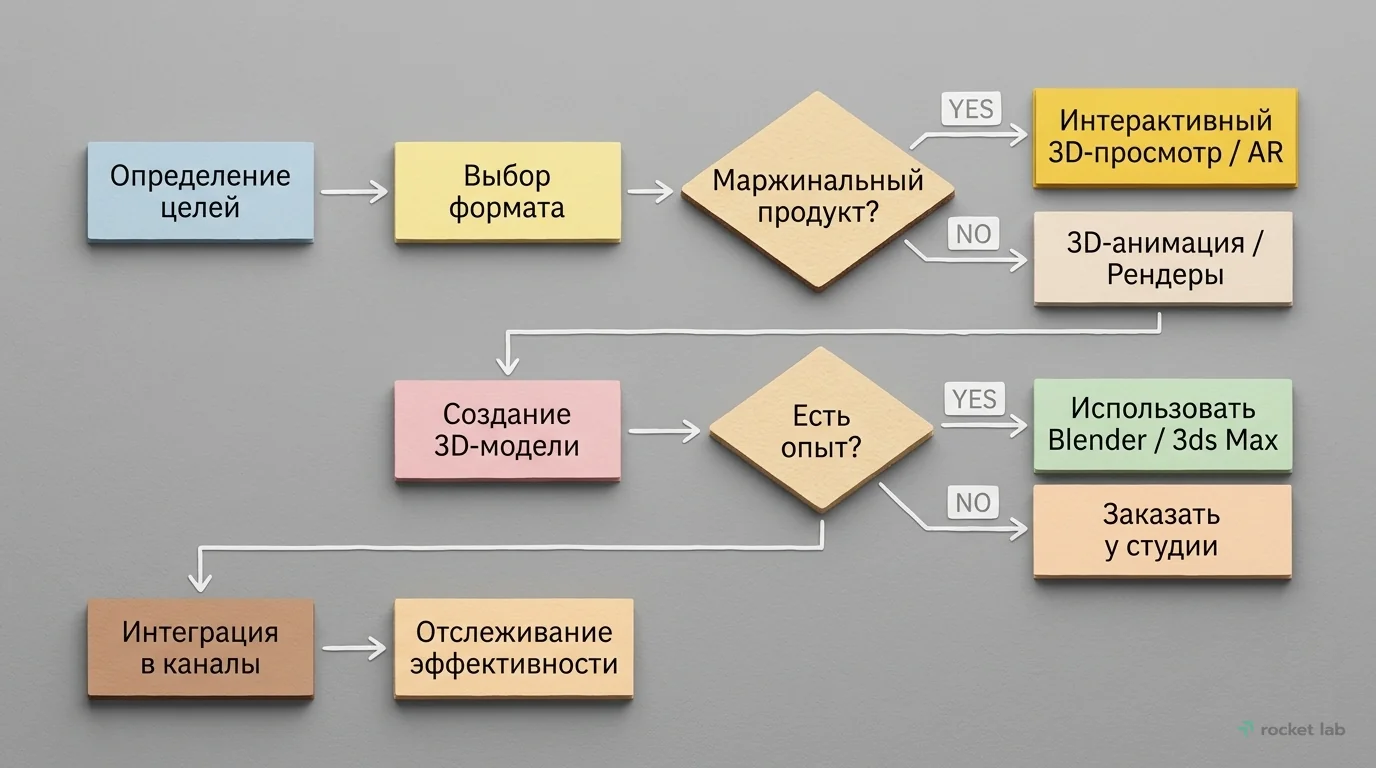 Пошаговое внедрение 3D-моделей в кампании