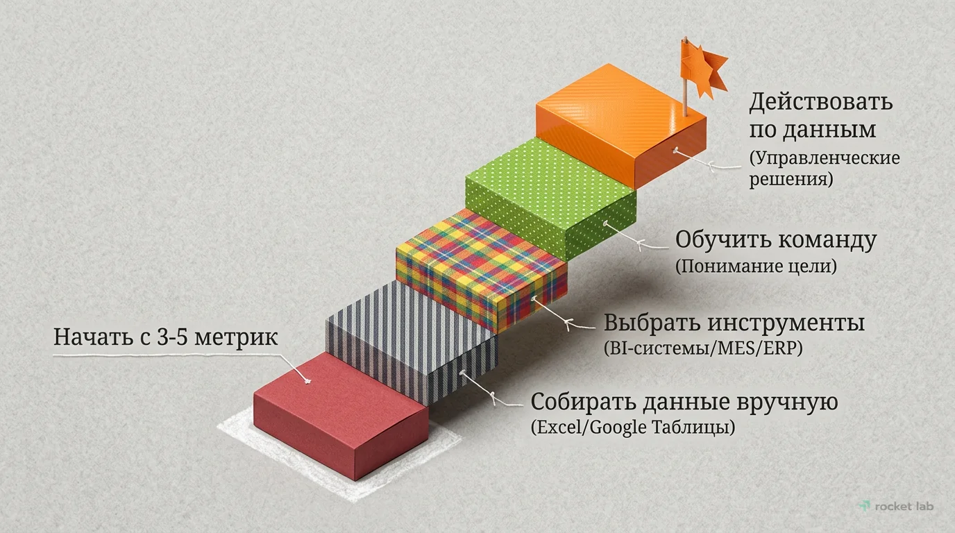 Пошаговый план внедрения сбора метрик