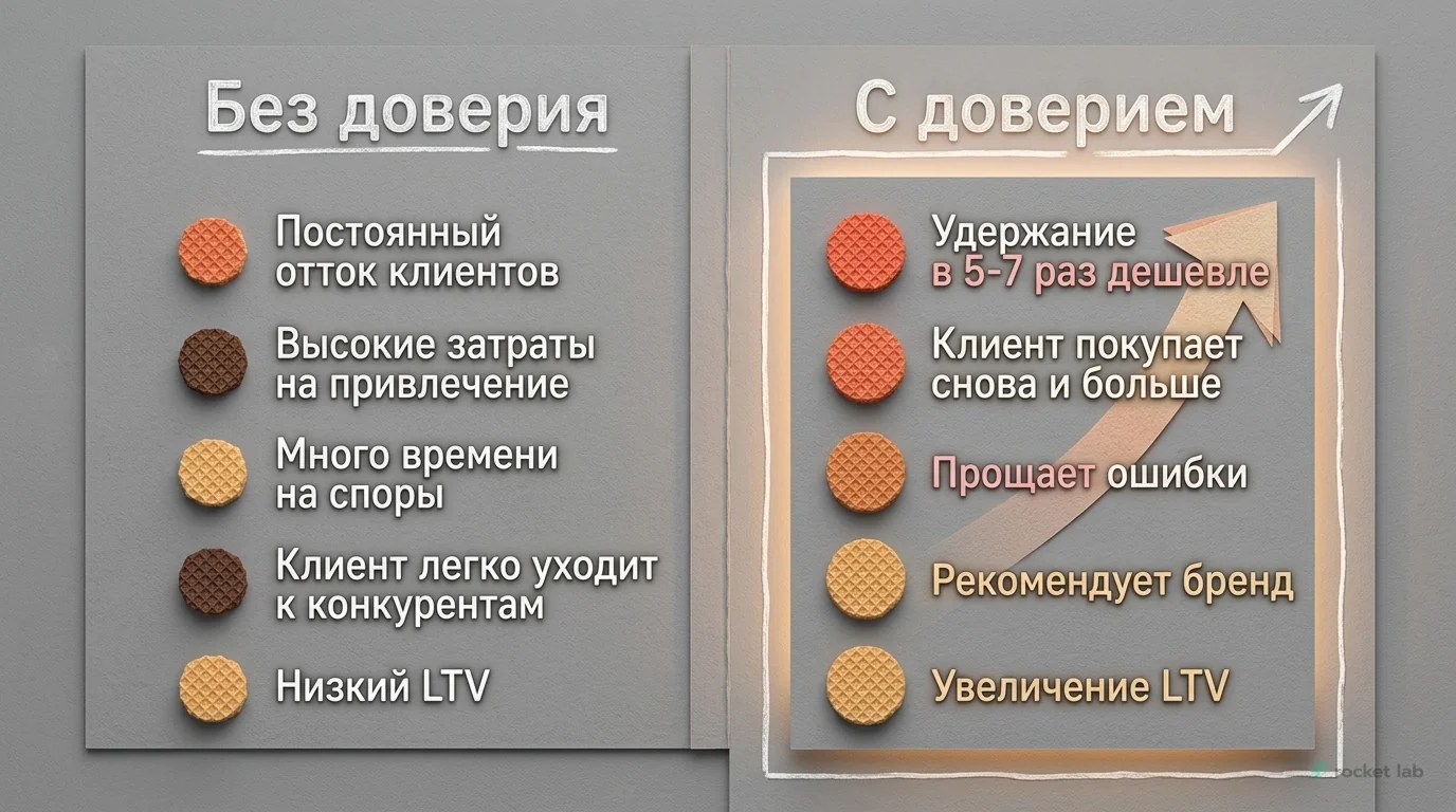 Последствия отсутствия и преимущества наличия доверия