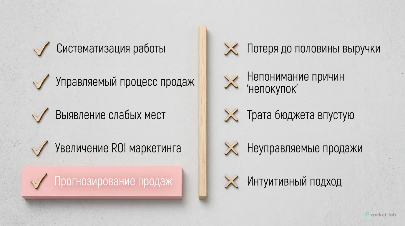 Преимущества анализа воронки vs. Риски без анализа