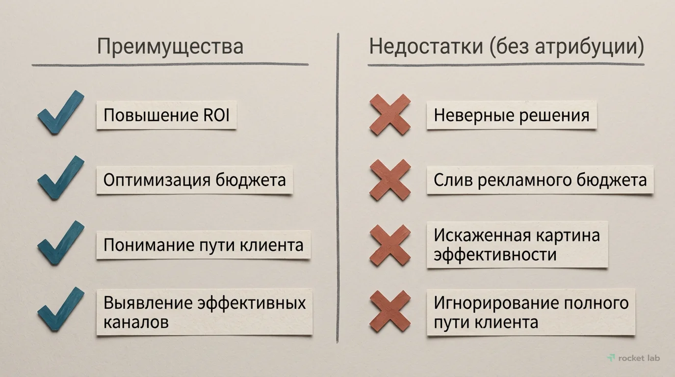 Преимущества атрибуции и риски без нее