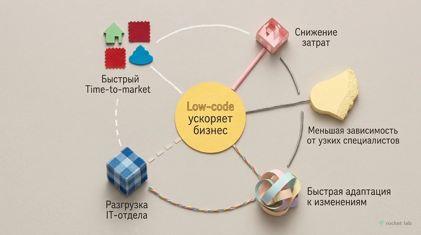 Преимущества Low-code для бизнеса
