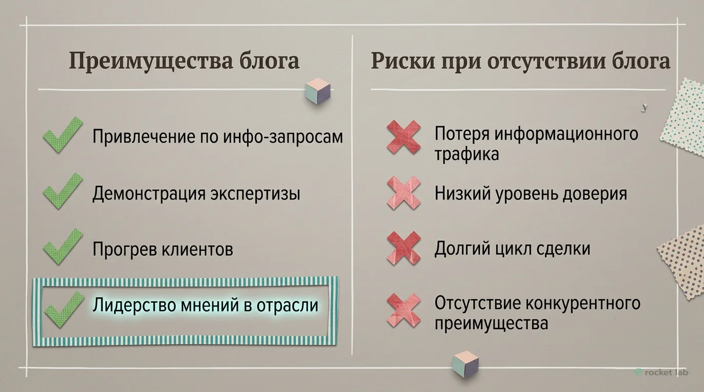 Преимущества ведения блога для производственной компании