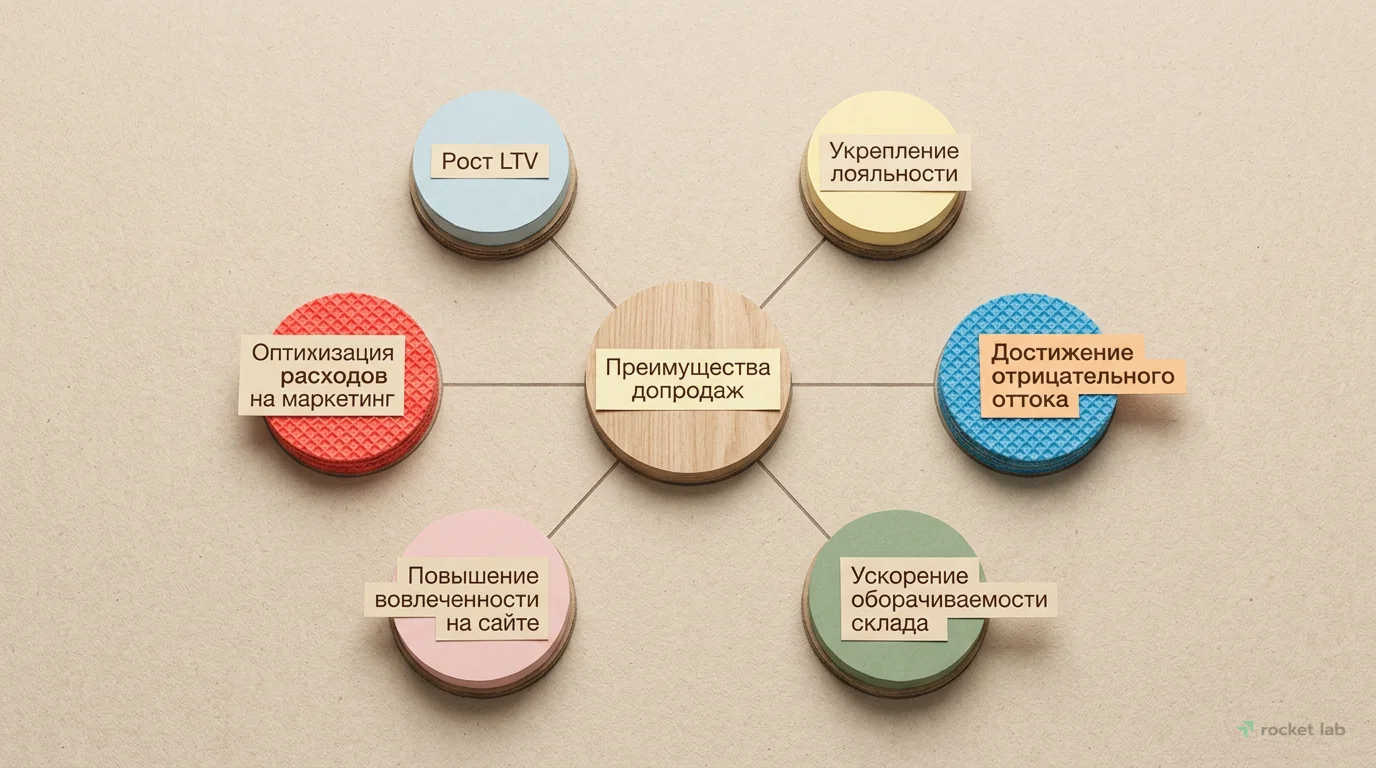 Преимущества внедрения допродаж