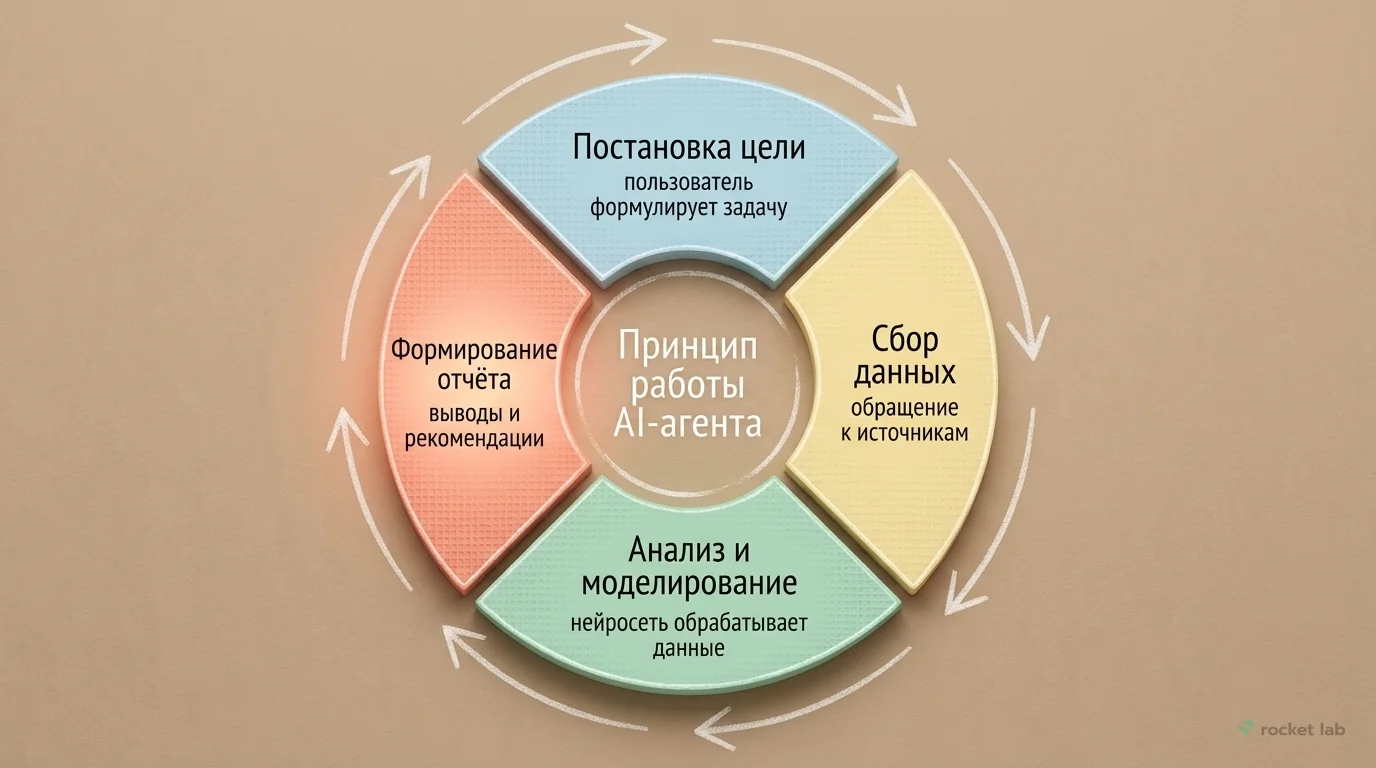 Принцип работы AI-агента