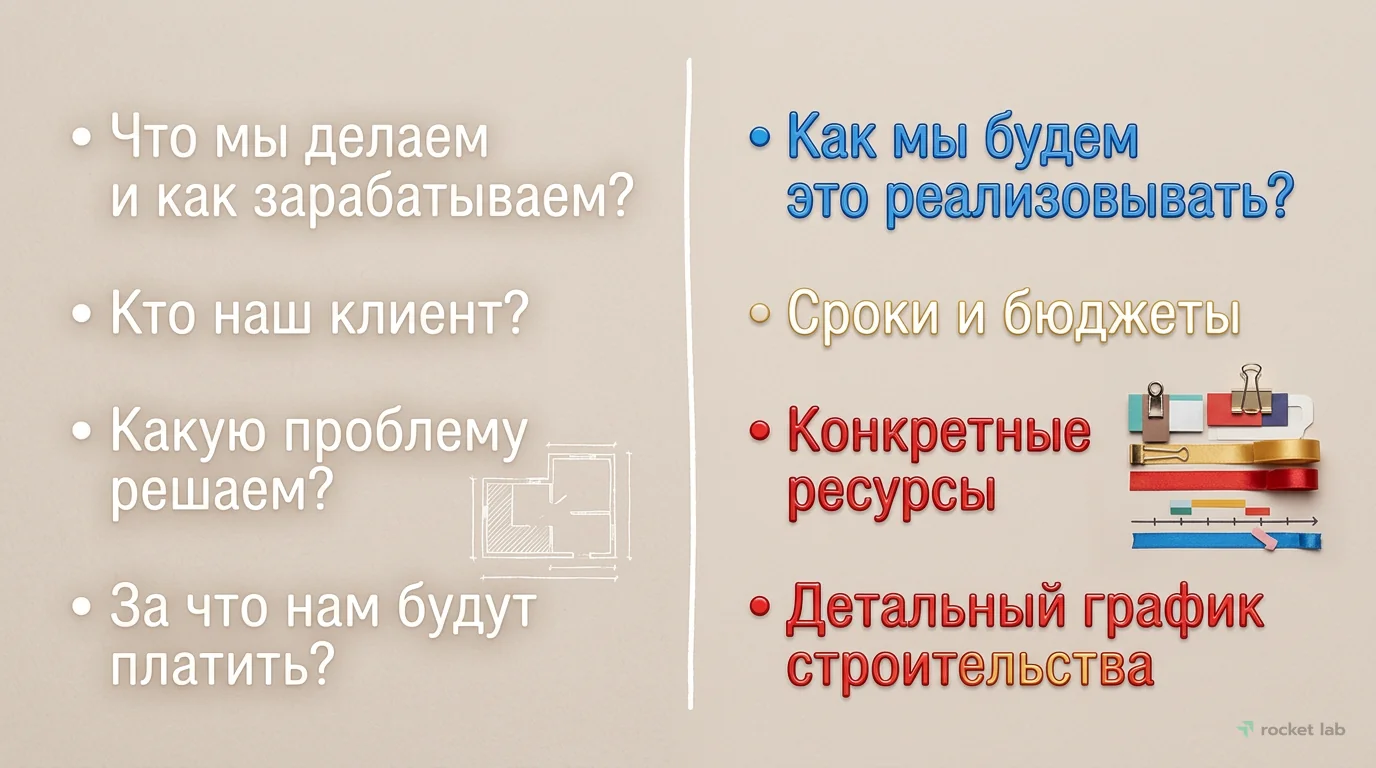 Различия между бизнес-моделью и бизнес-планом
