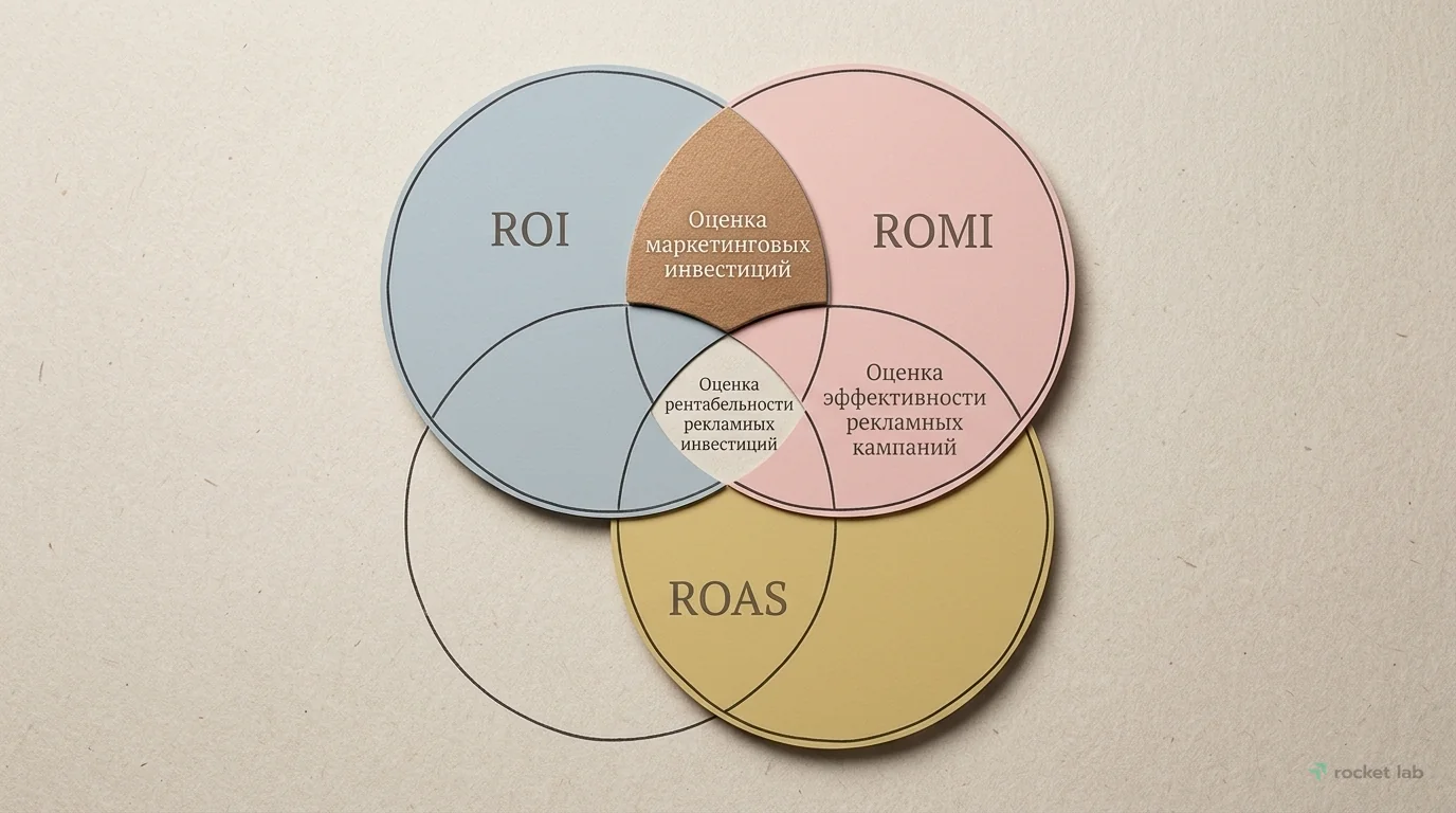 Различия ROI, ROMI и ROAS