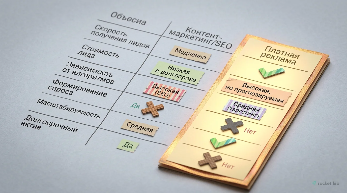 Сравнение каналов лидогенерации