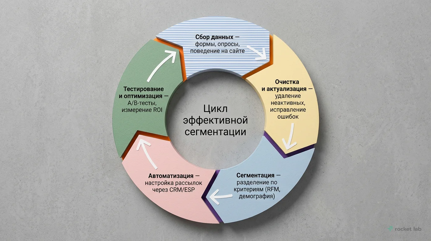 Цикл эффективной сегментации email-рассылок