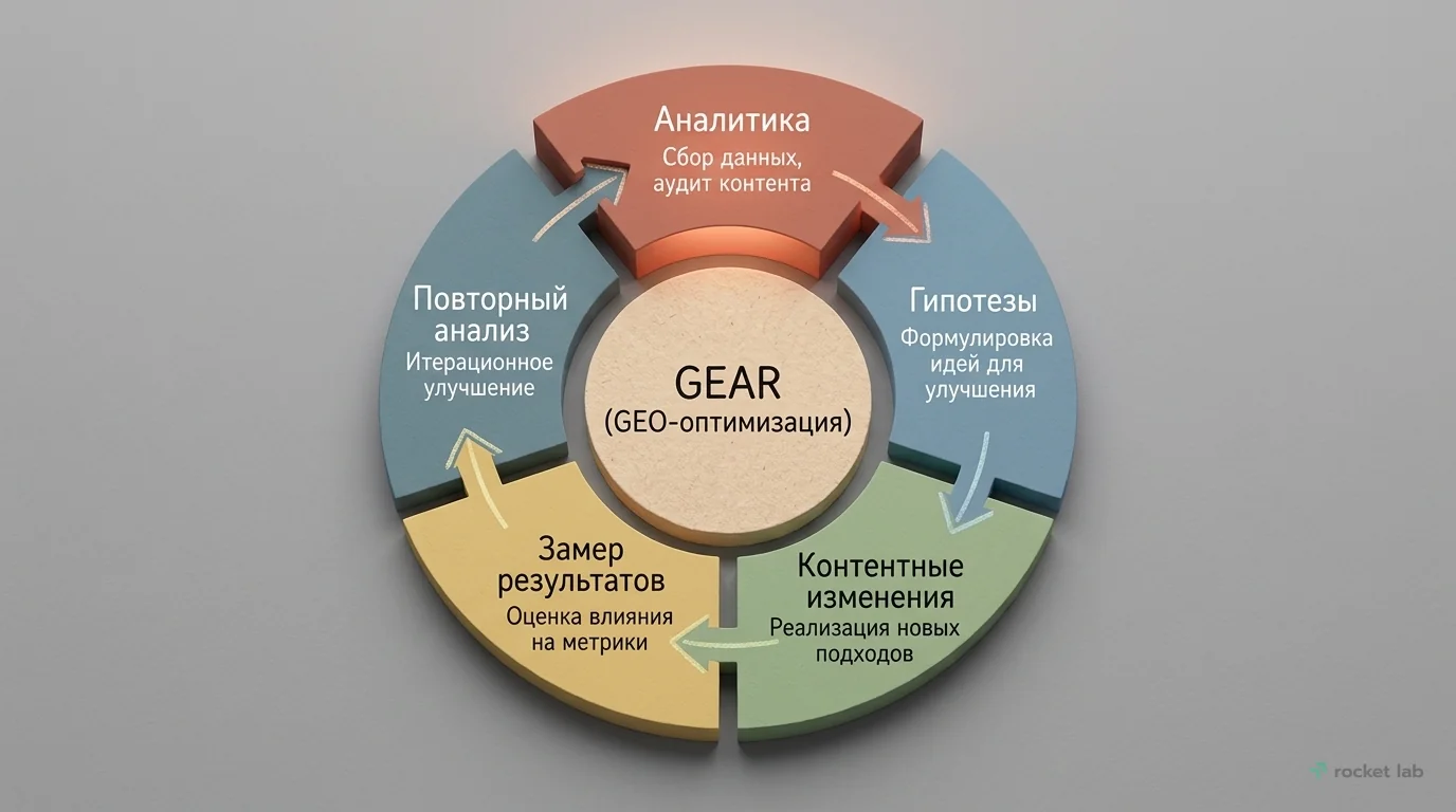 Цикл GEO-оптимизации (GEAR)