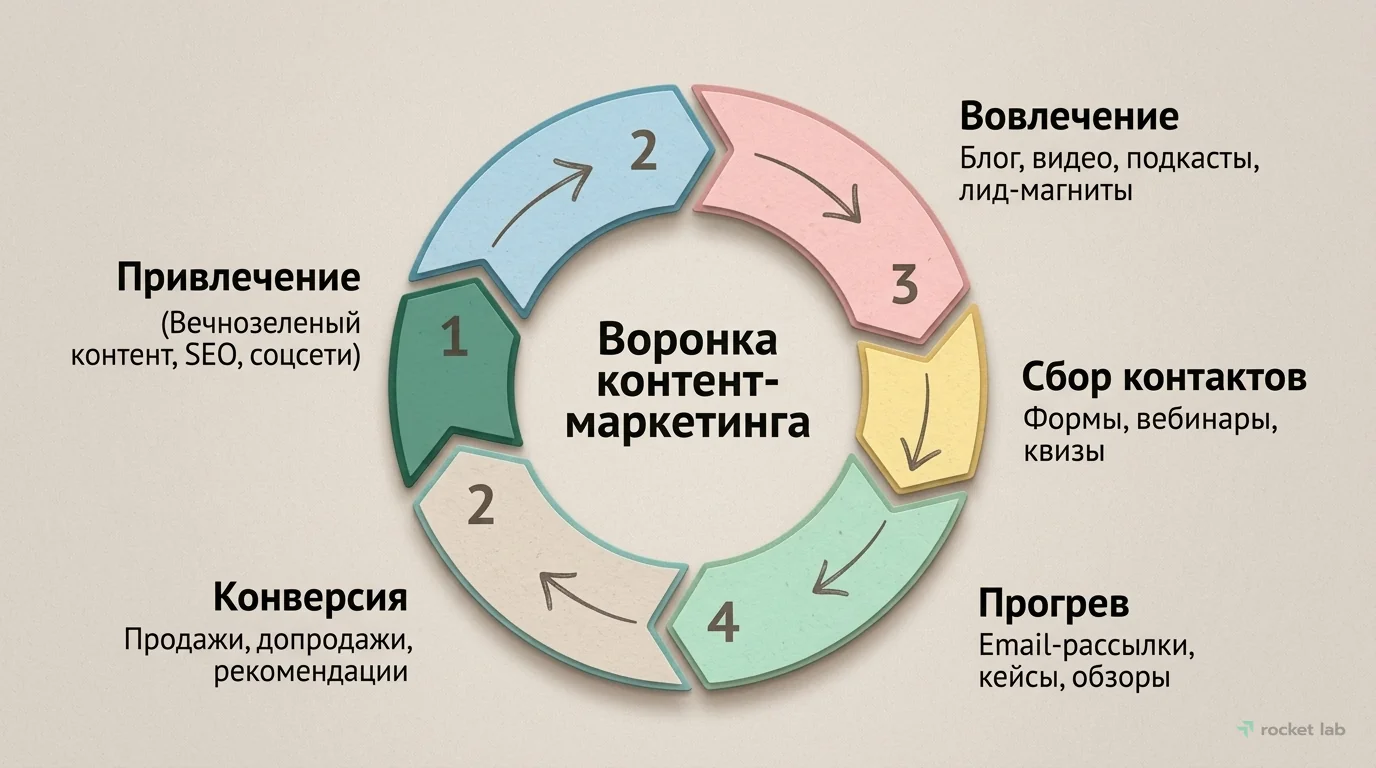 Цикл контент-маркетинга: от привлечения до конверсии