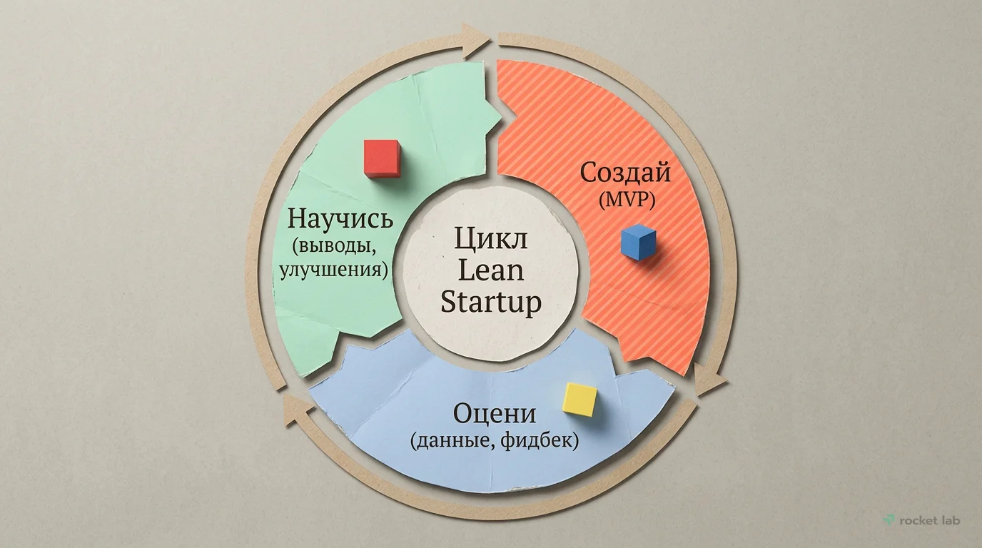 Цикл Lean Startup: Создай — Оцени — Научись