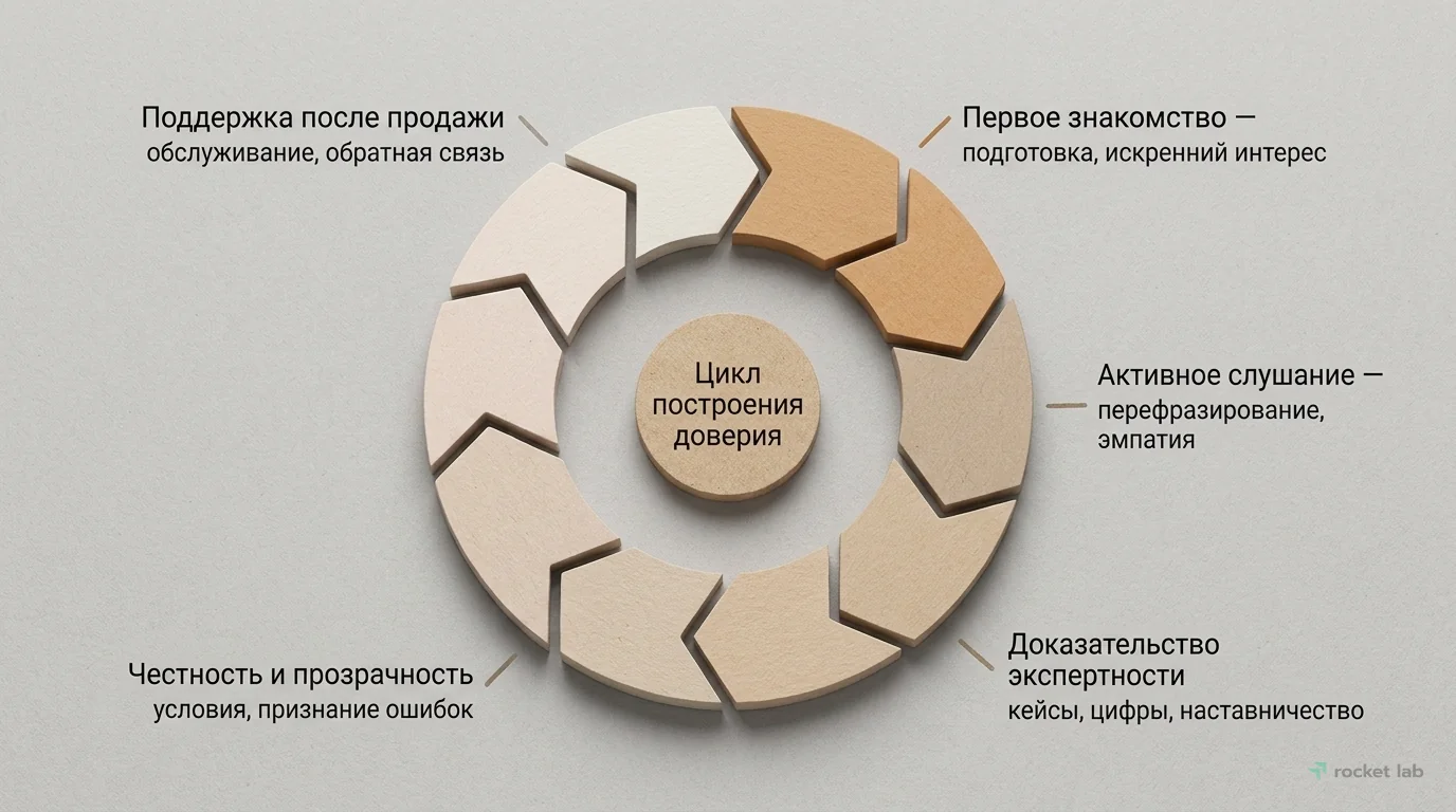 Цикл построения и укрепления доверия клиента