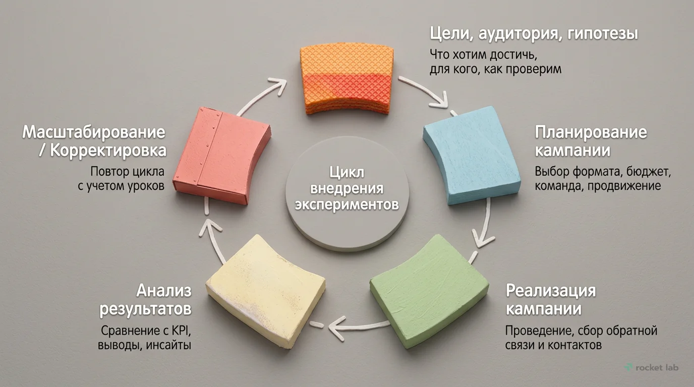 Цикл внедрения экспериментального маркетинга