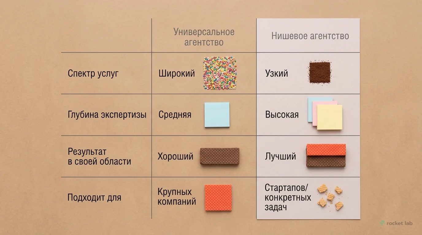 Универсальное vs. Нишевое агентство
