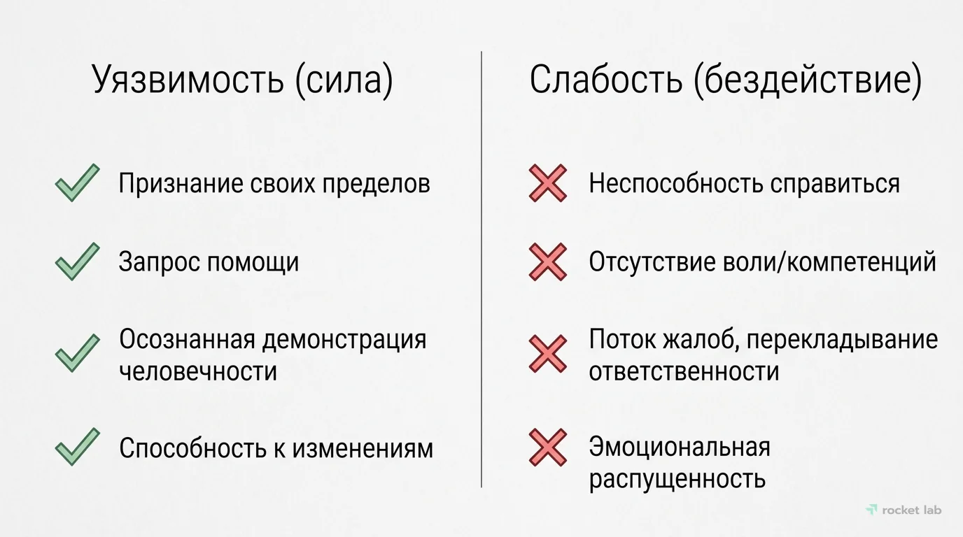 Уязвимость vs. Слабость