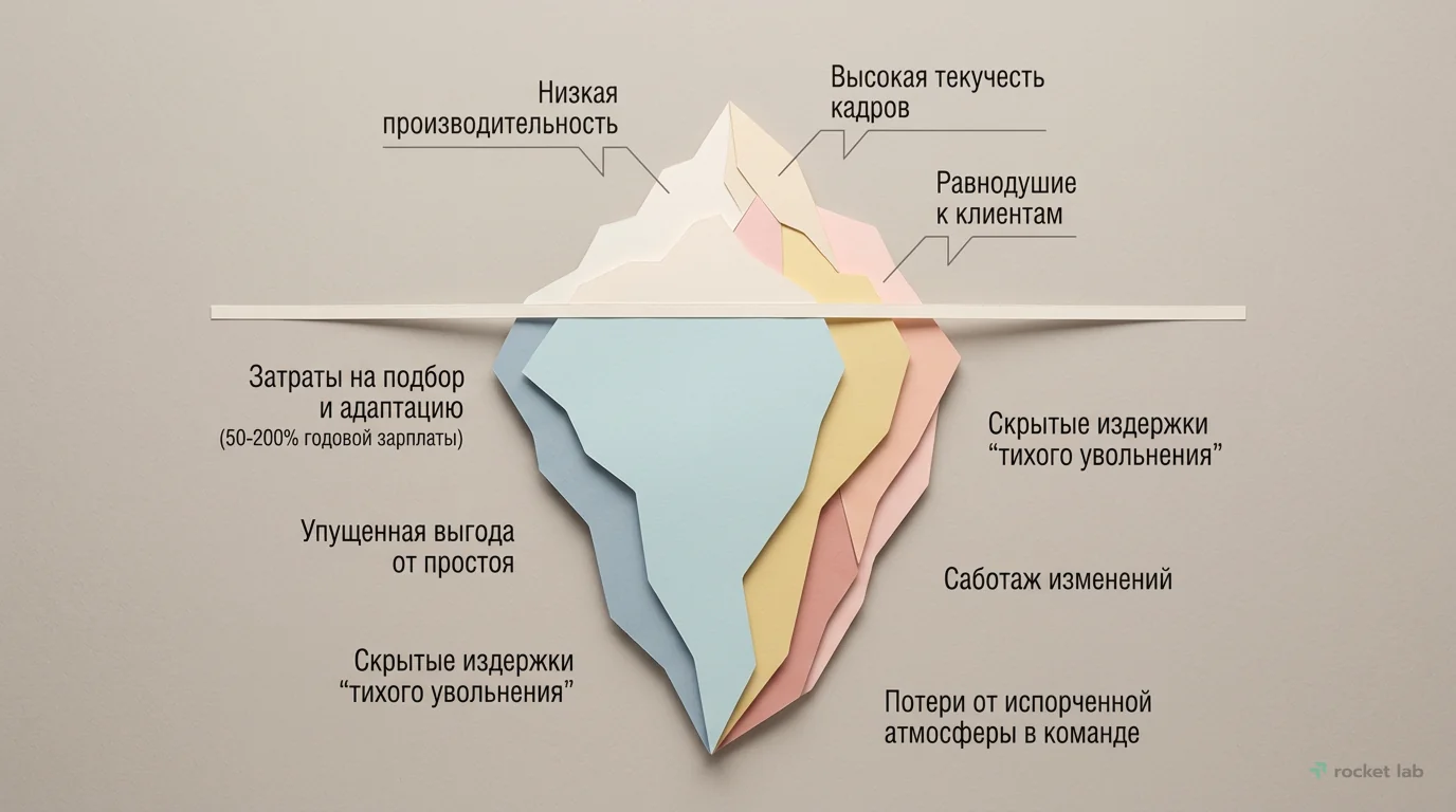 Видимые и скрытые потери от низкой вовлеченности