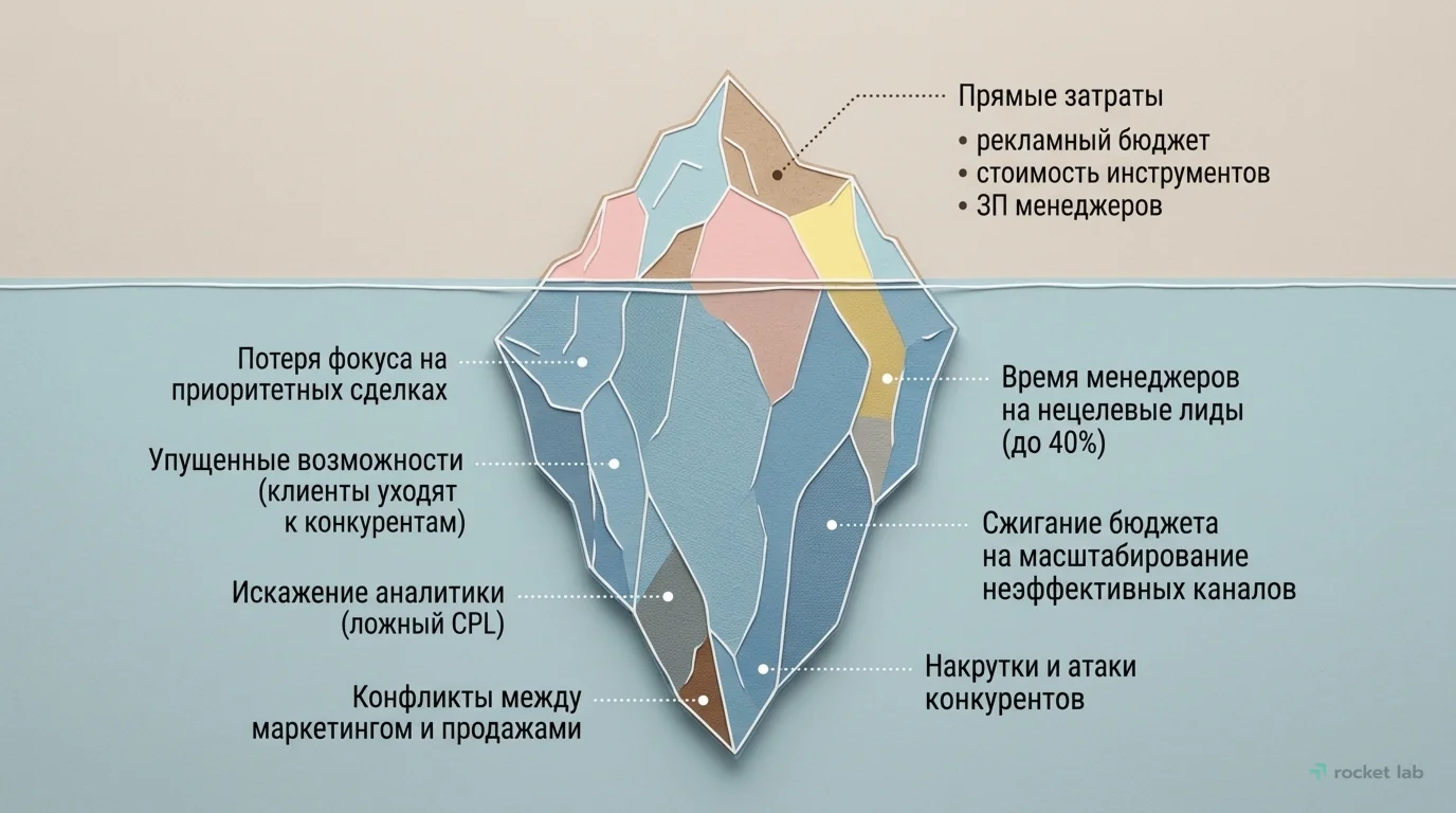Видимые и скрытые потери от некачественных лидов