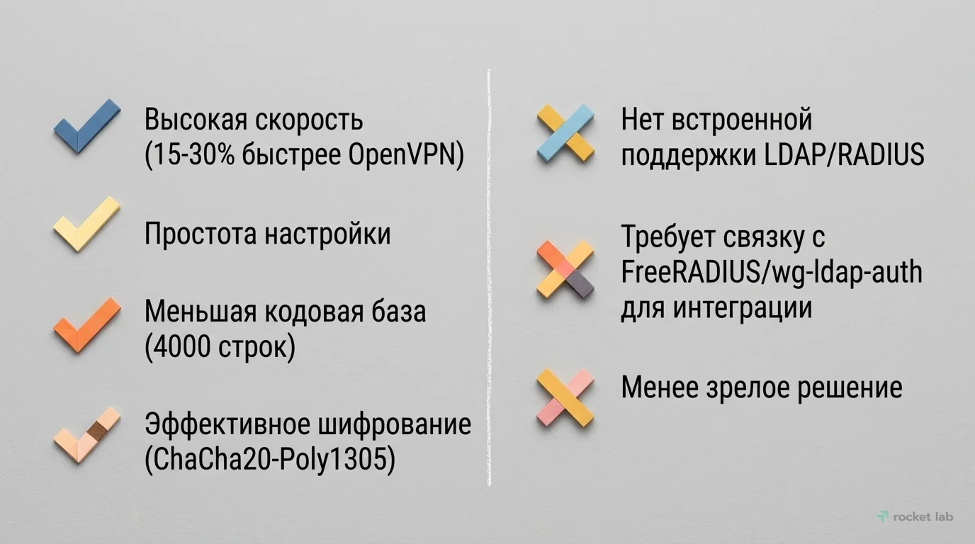 WireGuard: Преимущества и Недостатки