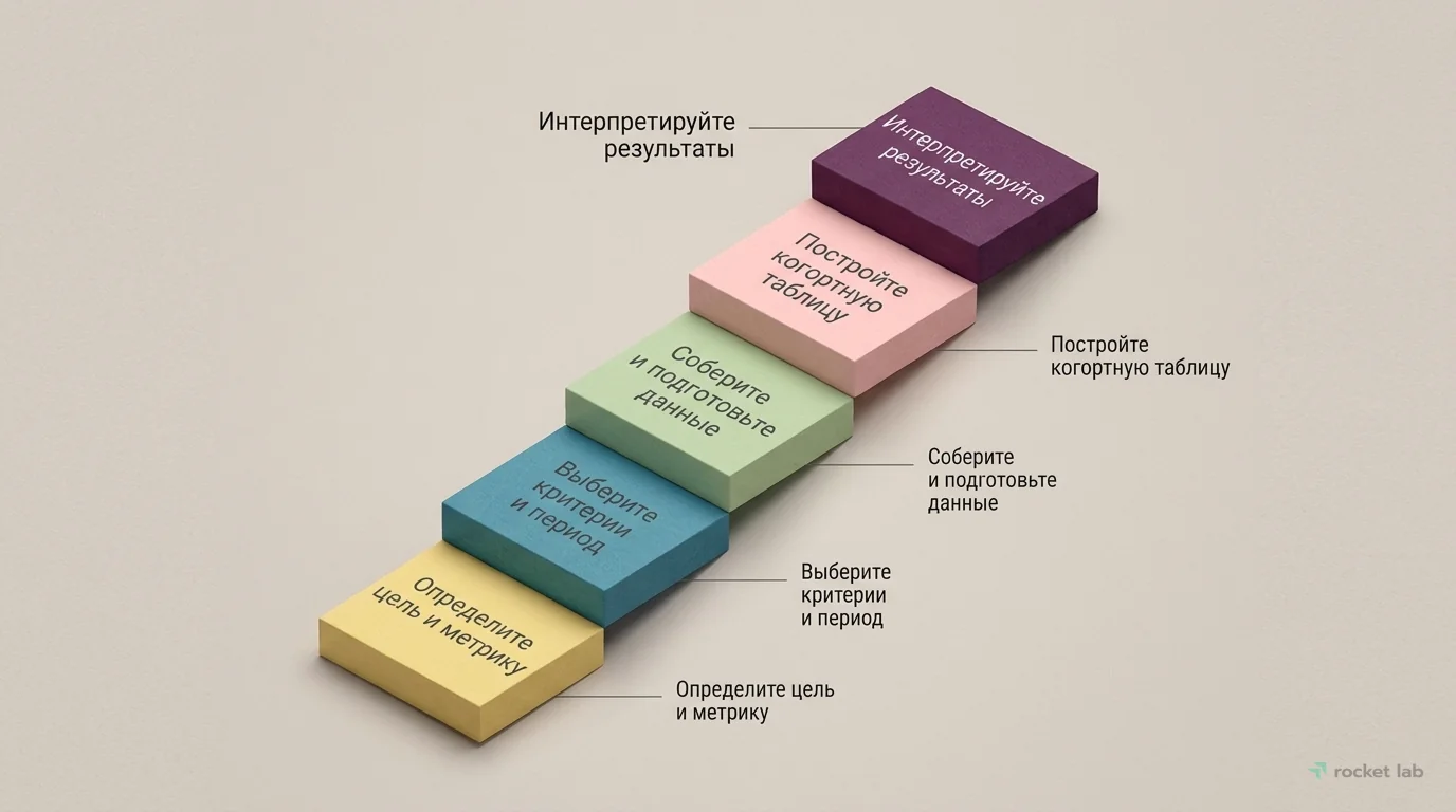 Этапы когортного анализа