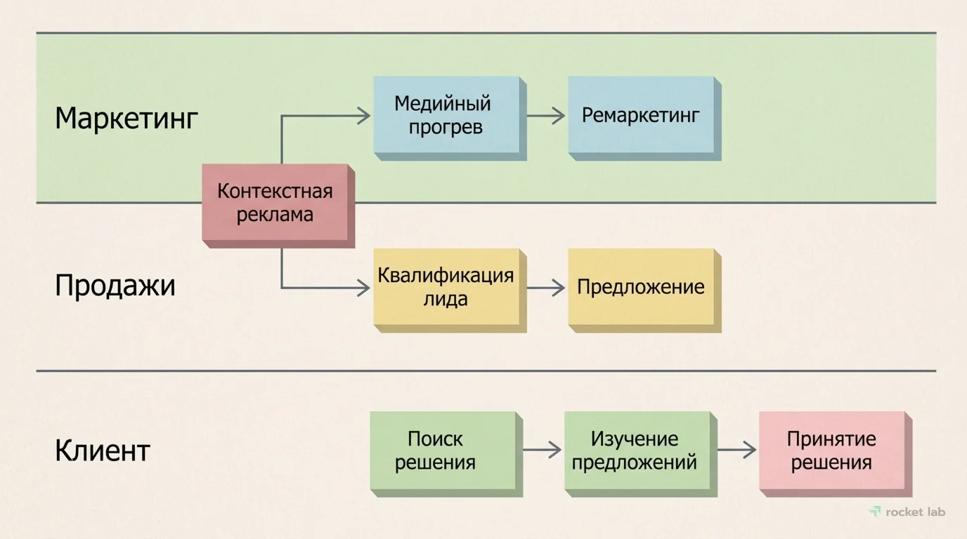 Связка каналов в длинном цикле сделки
